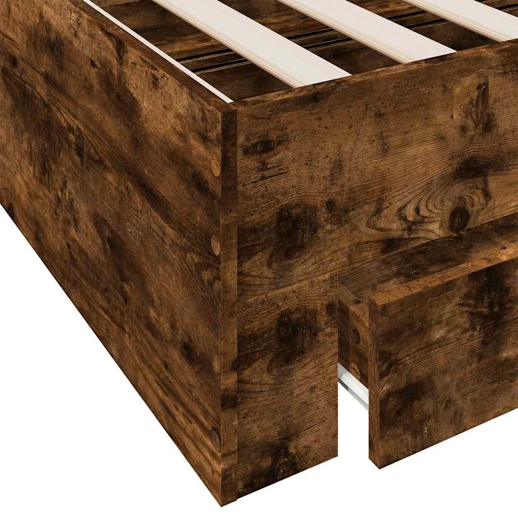 Bed Frame | Smoked Oak | Engineered Wood, Plywood | Double | Bed Frame