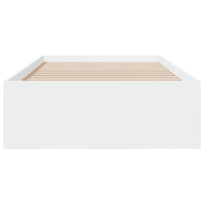 Bed Frame with Drawers without Mattress White 100x200 cm