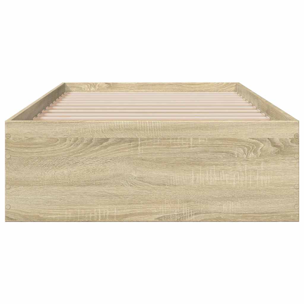 Bed Frame | Sonoma oak | Engineered wood | 100x200 cm | Bed Frame