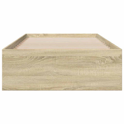 Bed Frame | Sonoma oak | Engineered wood | 100x200 cm | Bed Frame