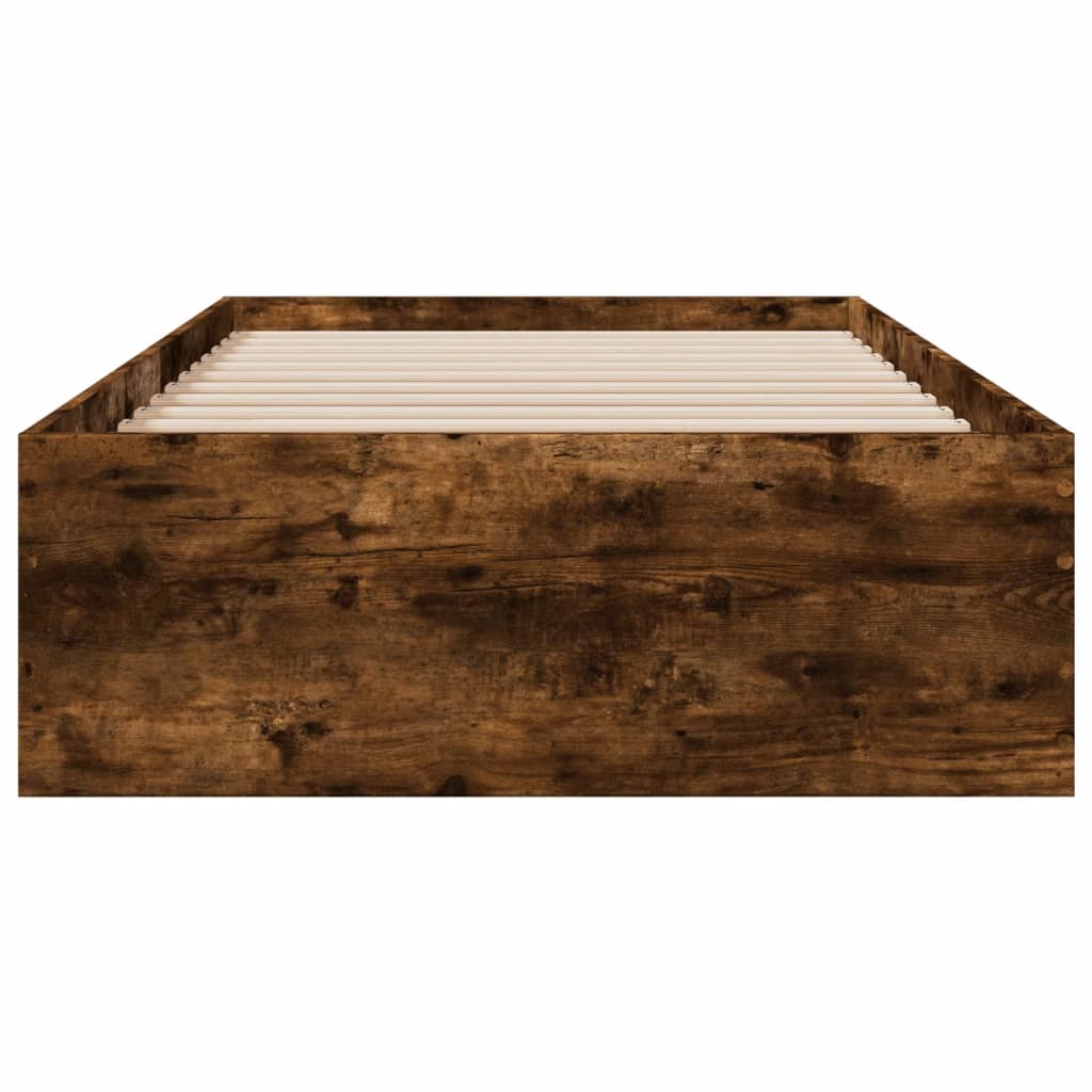 Bed Frame | Smoked oak | Engineered wood and Plywood | Single | Bed Frame