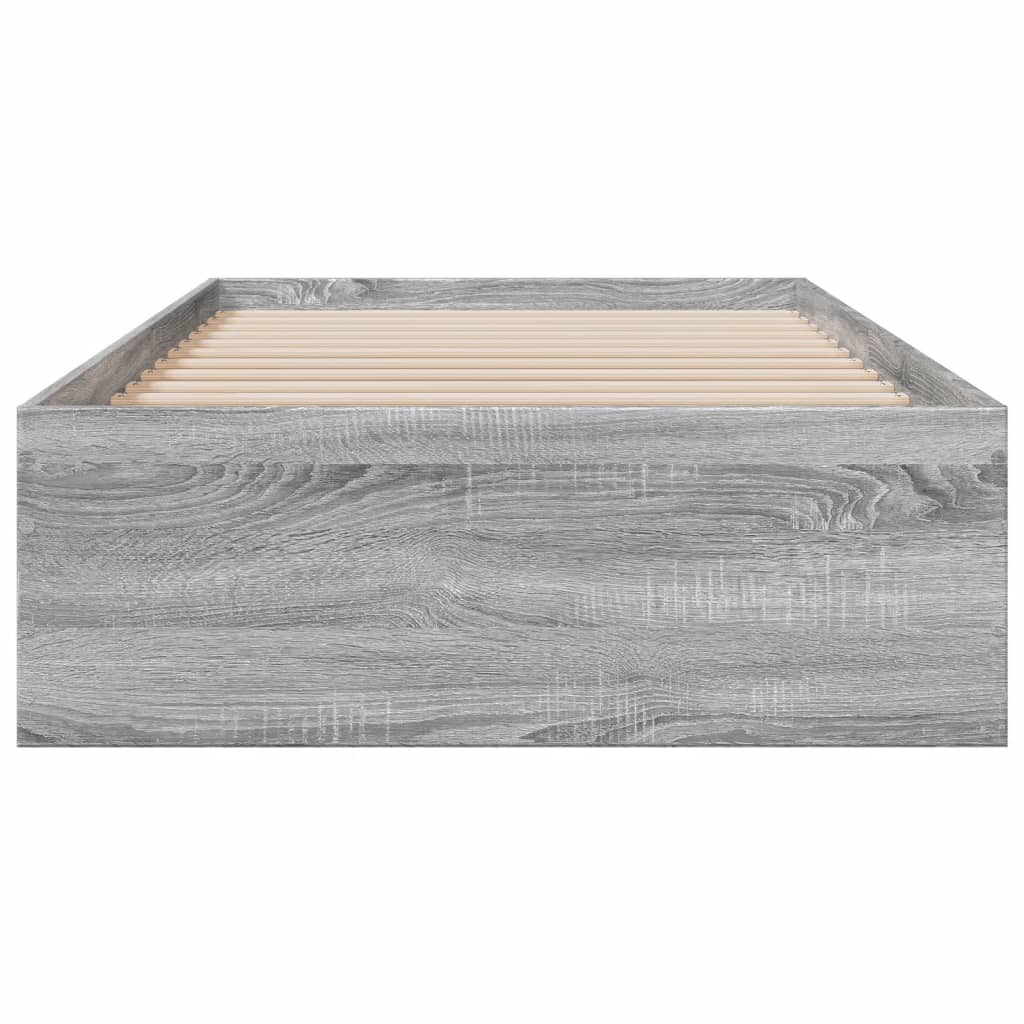 Bed Frame | Grey Sonoma | Engineered Wood | Single | Bed Frame