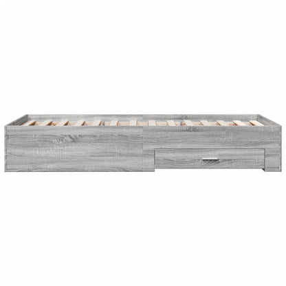 Bed Frame | Grey Sonoma | Engineered Wood | Single | Bed Frame