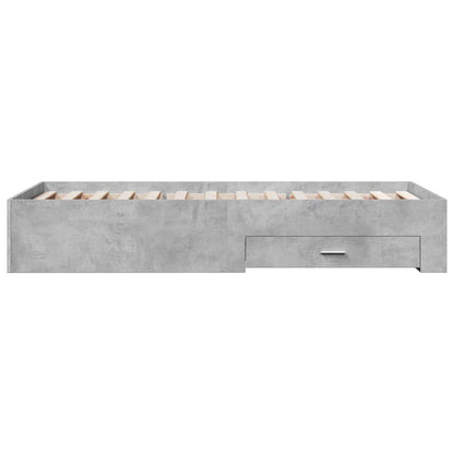 Bed Frame | Concrete Grey | Engineered Wood | 90 x 200 cm | Bed Frame