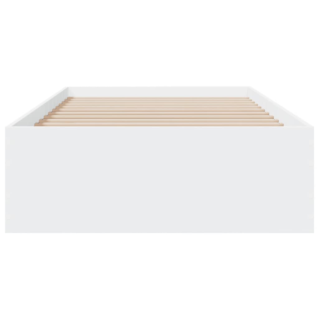 Bed Frame | White | Engineered wood | Single | Bed Frame | Rectangular