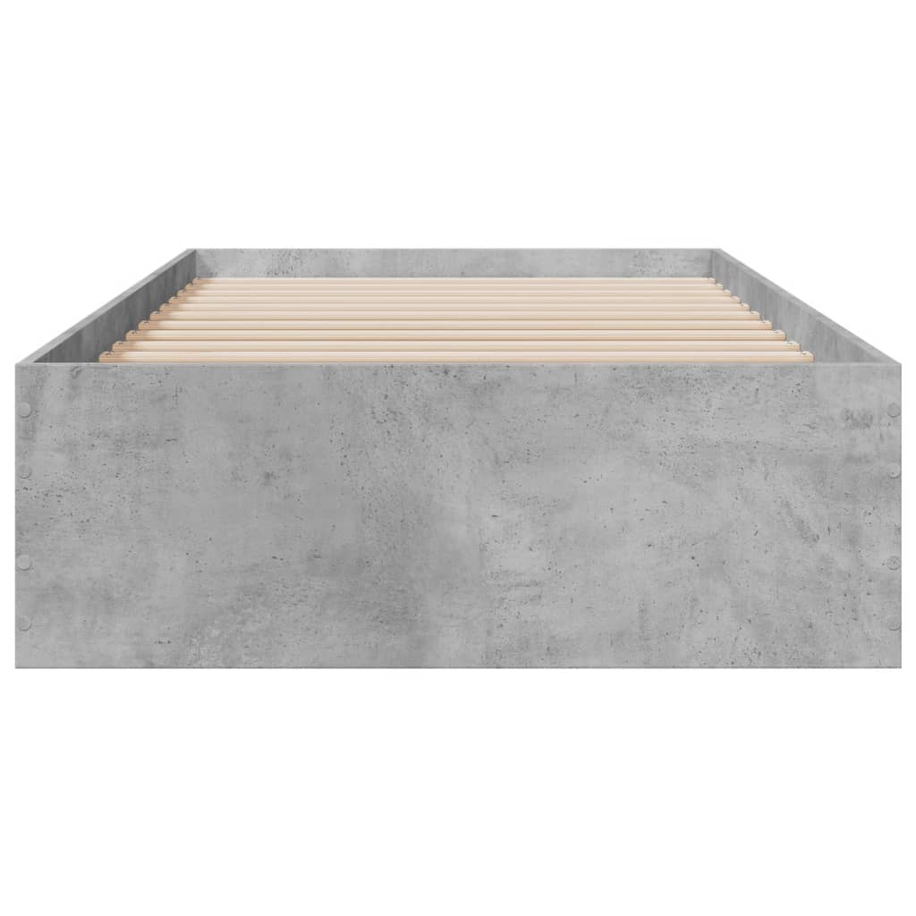 Bed Frame | Concrete Grey | Engineered wood, Plywood | Small Single