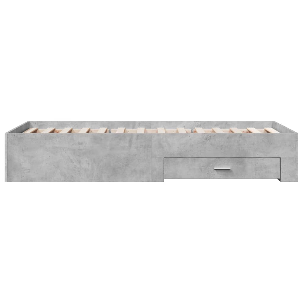 Bed Frame | Concrete Grey | Engineered wood, Plywood | Small Single