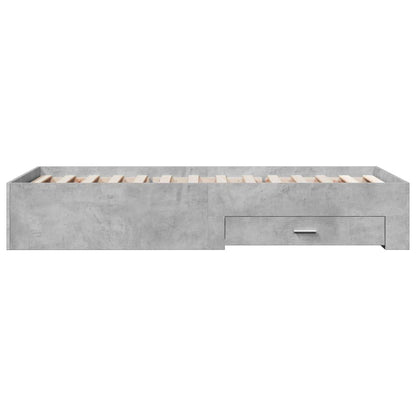 Bed Frame | Concrete Grey | Engineered wood, Plywood | Small Single