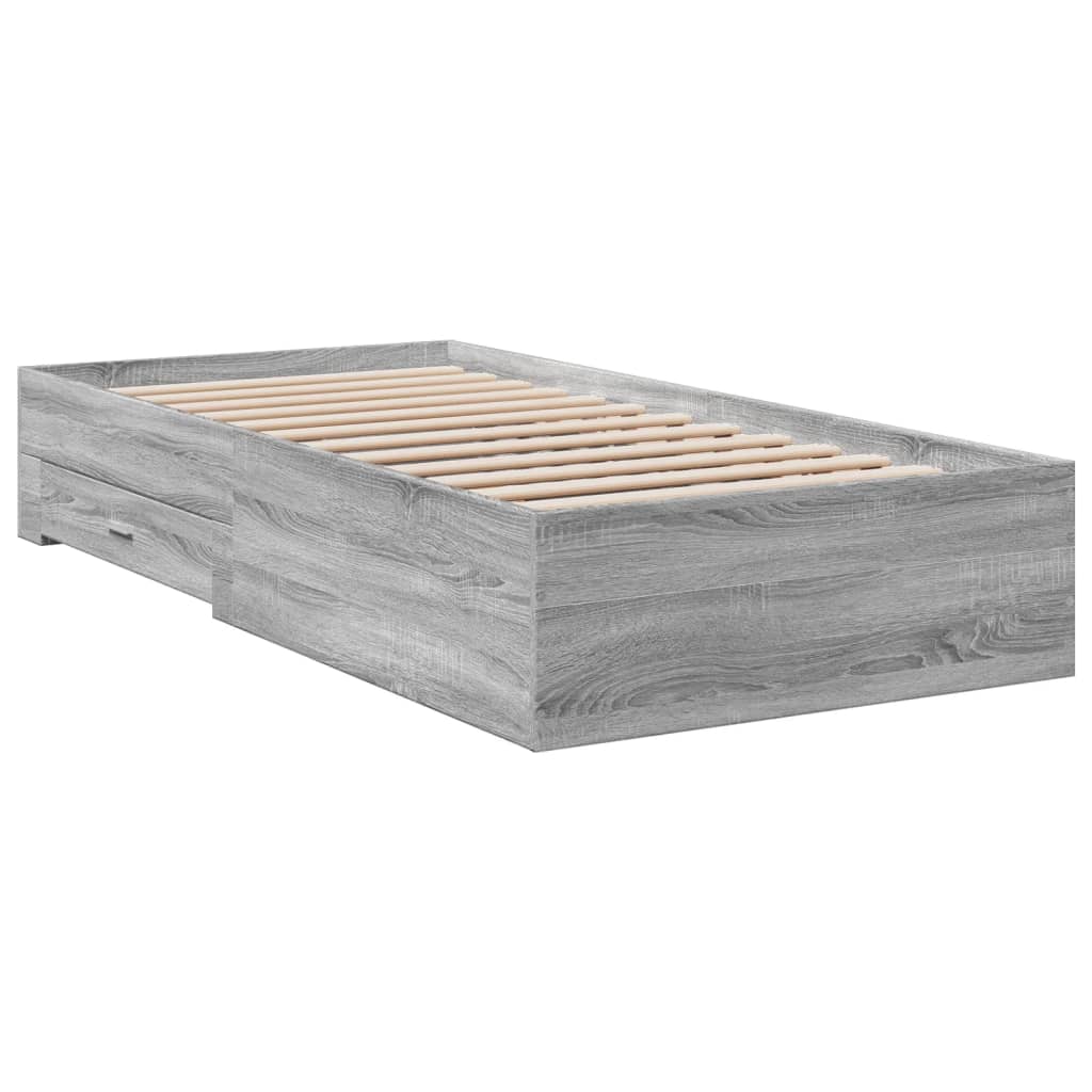 Bed Frame | Grey Sonoma | Engineered wood | Small Single | Bed Frame