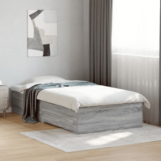 Bed Frame | Grey Sonoma | Engineered wood | Small Single | Bed Frame