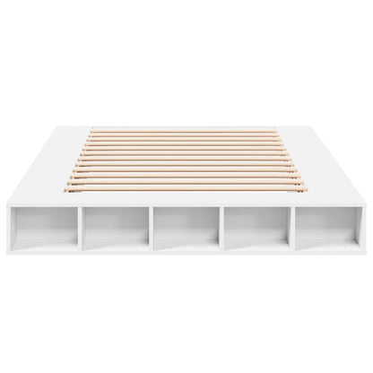 Bed Frame without Mattress White 160x200 cm