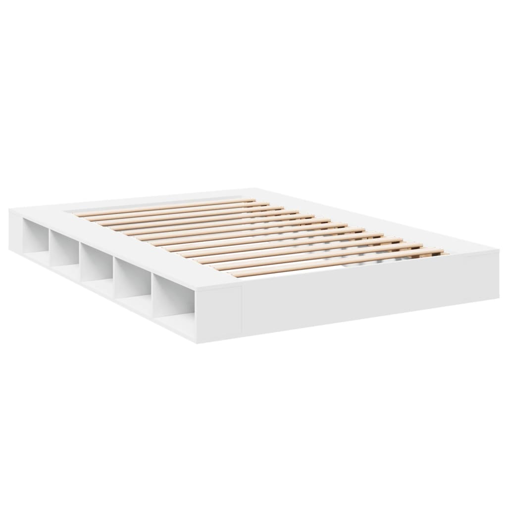 Bed Frame without Mattress White 150x200 cm King Size
