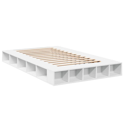 Bed Frame without Mattress White 135x190 cm Double