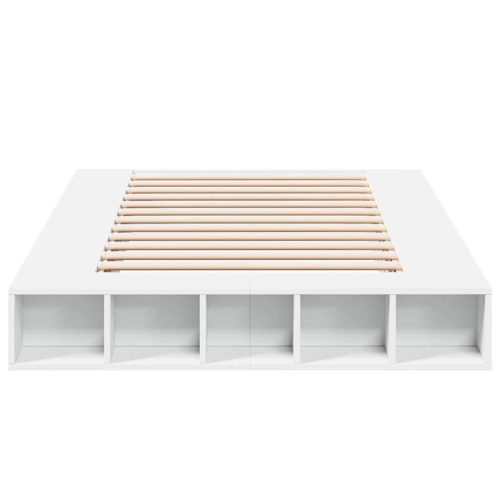 Bed Frame without Mattress White 135x190 cm Double