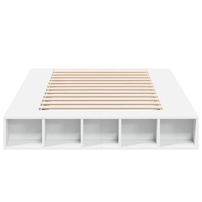 Bed Frame without Mattress White 135x190 cm Double