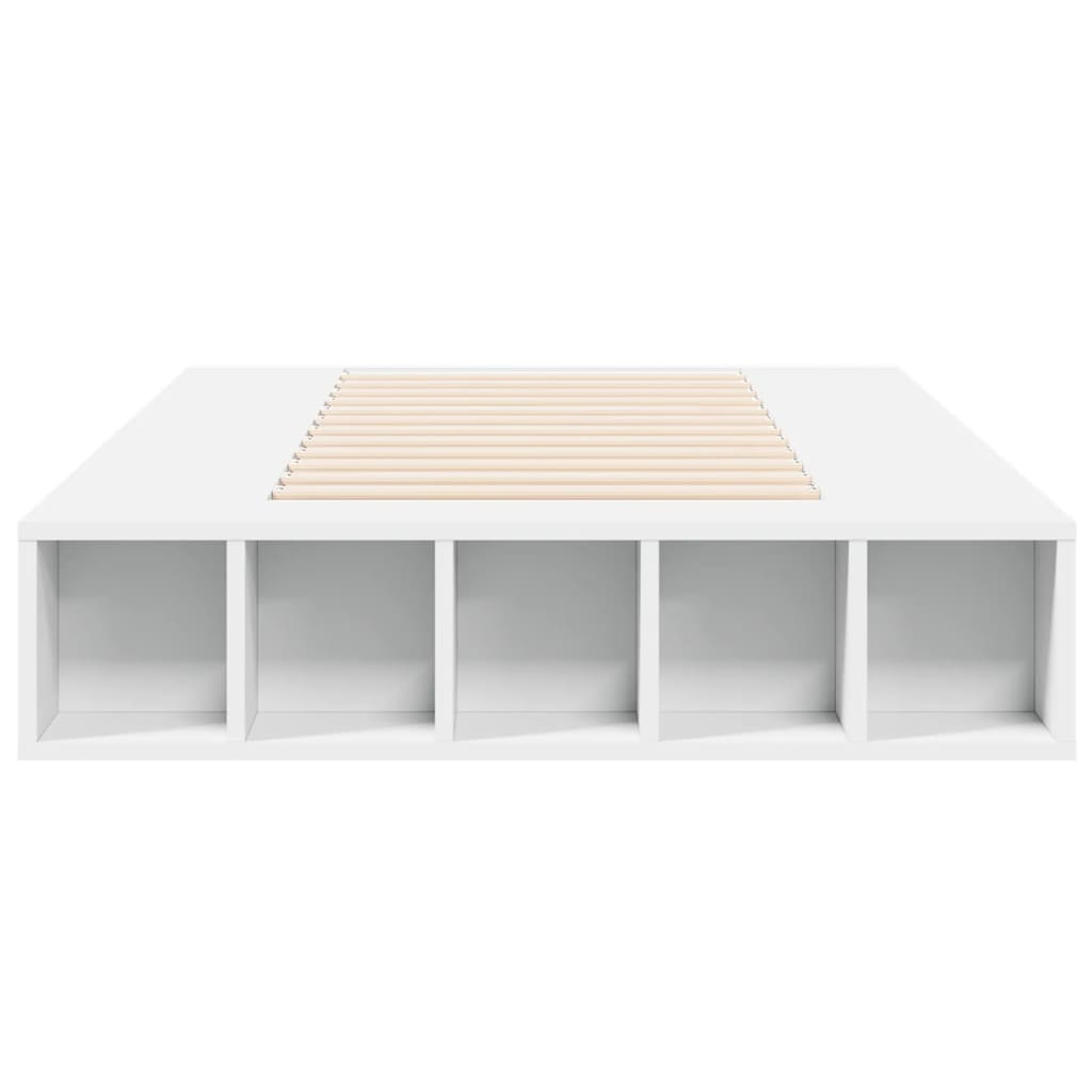 Bed Frame without Mattress White 100x200 cm