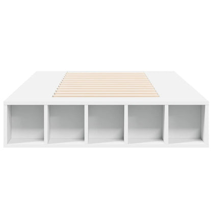 Bed Frame without Mattress White 100x200 cm