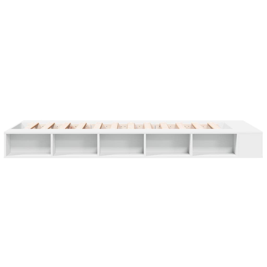 Bed Frame without Mattress White 100x200 cm
