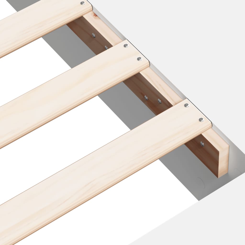 Bed Frame without Mattress White 100x200 cm