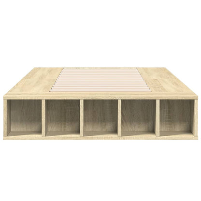 Bed Frame without Mattress Sonoma Oak 90x200 cm