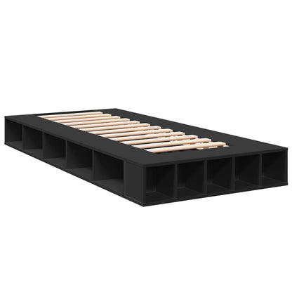 Bed Frame without Mattress Black 90x190 cm Single