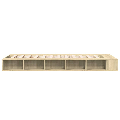 Bed Frame without Mattress Sonoma Oak 90x190 cm Single