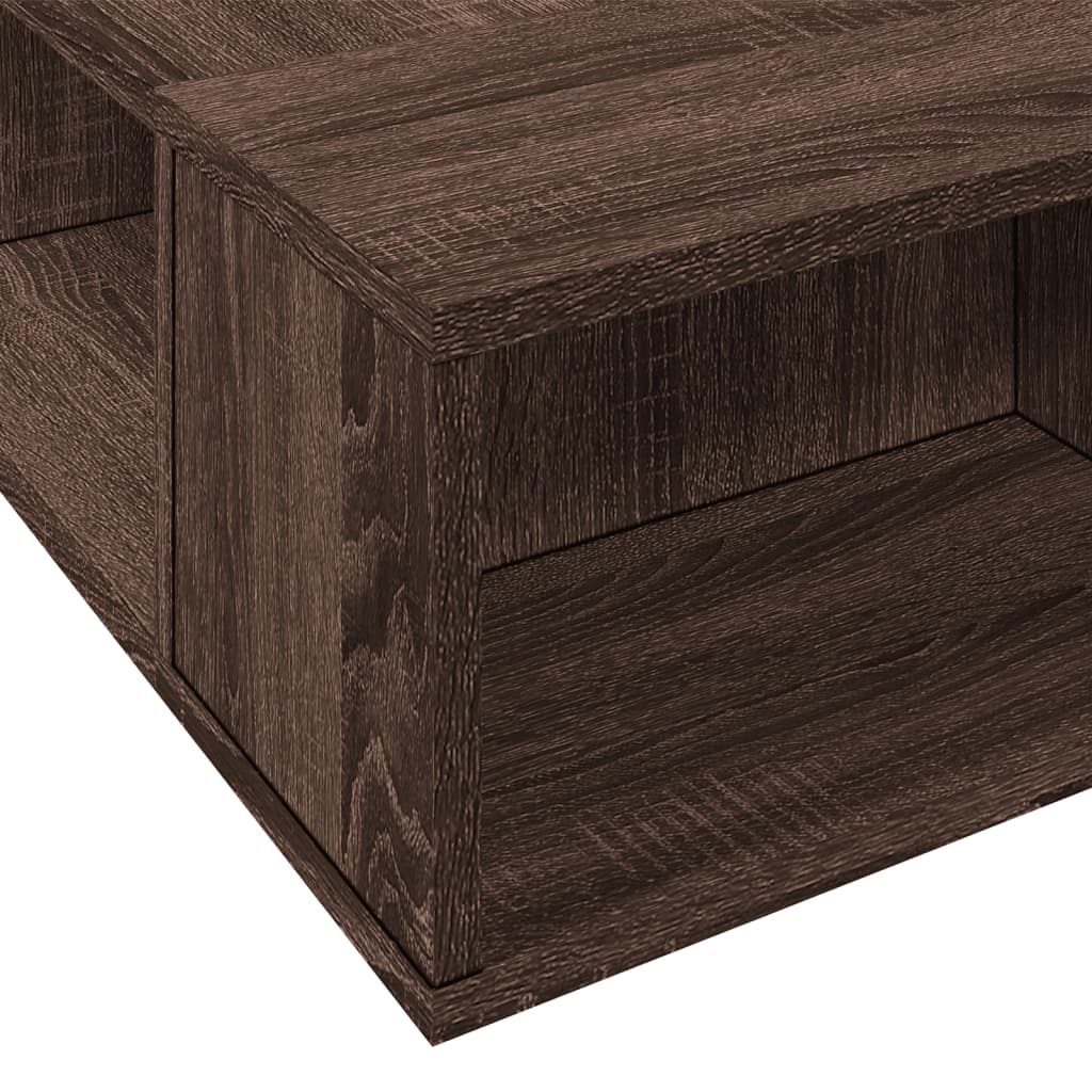 Bed Frame without Mattress Brown Oak 90x190 cm Single