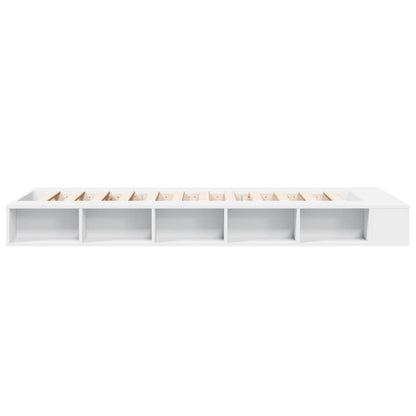 Bed Frame without Mattress White 75x190 cm Small Single