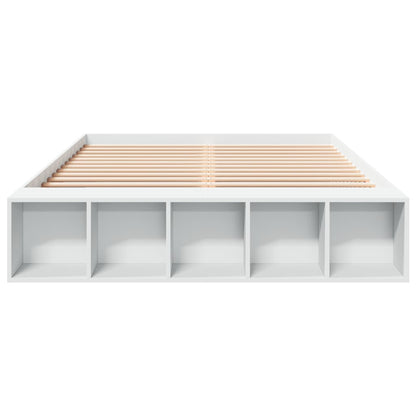 Bed Frame without Mattress White 150x200 cm King Size