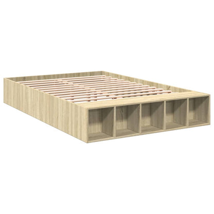 Bed Frame without Mattress Sonoma Oak 120x190 cm Small Double