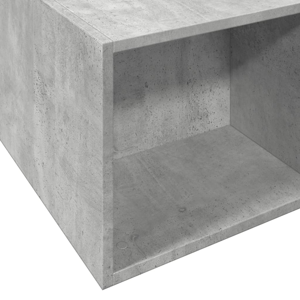 Bed Frame without Mattress Concrete Grey 120x190 cm Small Double