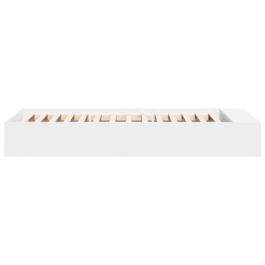 Bed Frame without Mattress White 100x200 cm