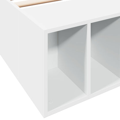 Bed Frame without Mattress White 100x200 cm