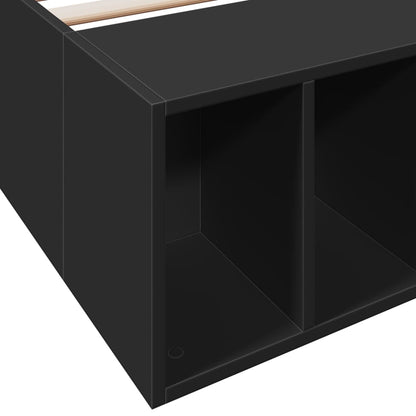 Bed Frame without Mattress Black 100x200 cm