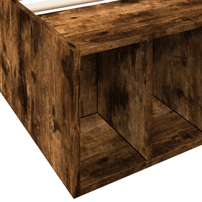 Bed Frame without Mattress Smoked Oak 90x200 cm