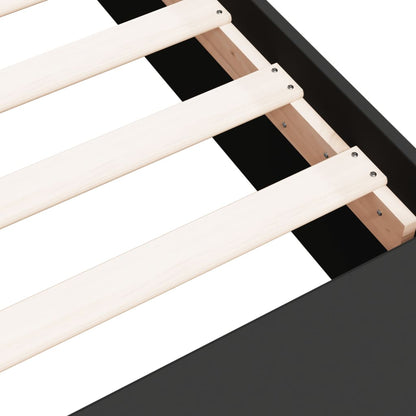 Bed Frame without Mattress Black 90x190 cm Single