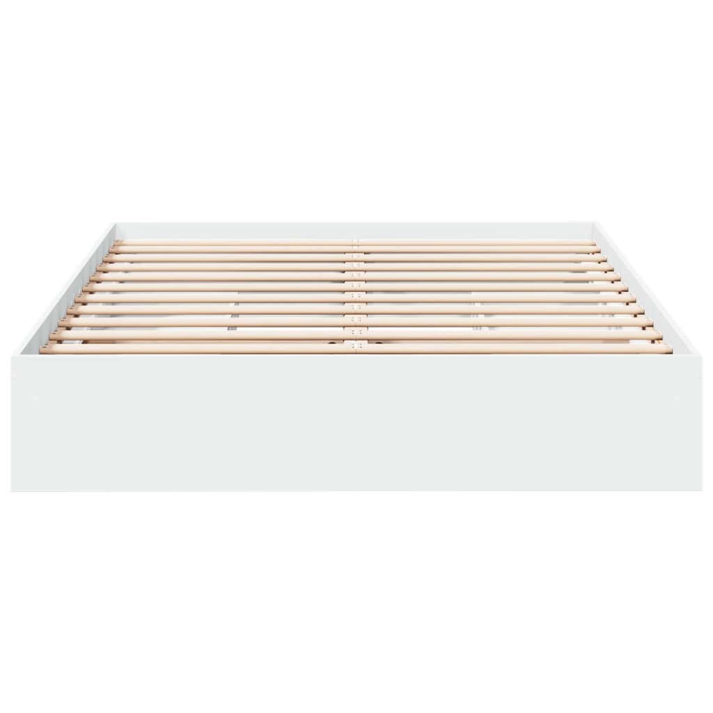 Bed Frame with Drawers without Mattress White 160x200 cm