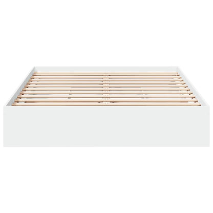 Bed Frame with Drawers without Mattress White 160x200 cm