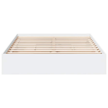 Bed Frame with Drawers without Mattress White 150x200 cm