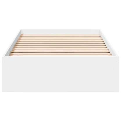 Bed Frame with Drawers without Mattress White 90x200 cm