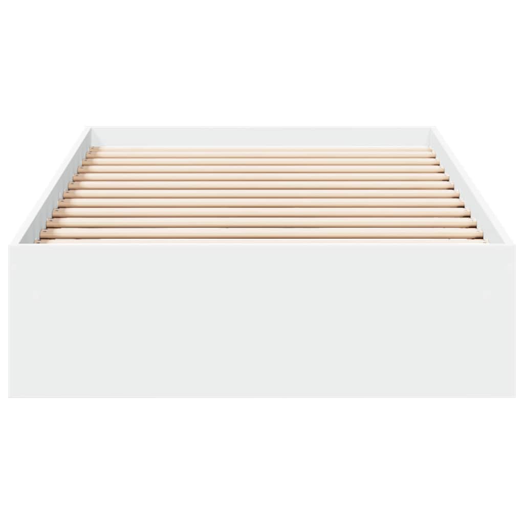 Bed Frame with Drawers without Mattress White 90x200 cm