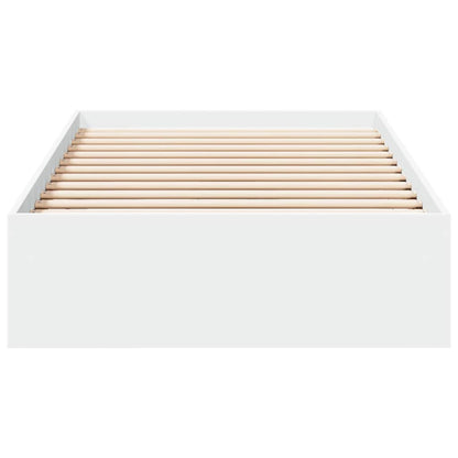 Bed Frame with Drawers without Mattress White 90x200 cm
