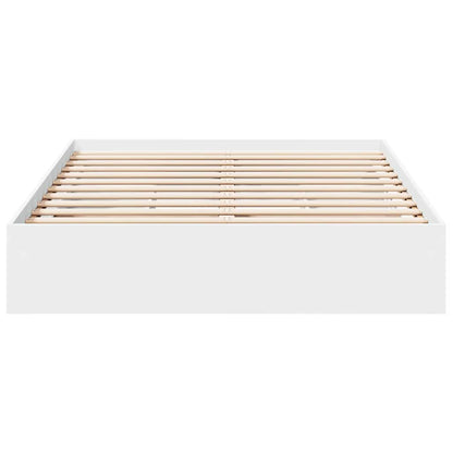 Bed Frame with Drawers without Mattress White 135x190 cm