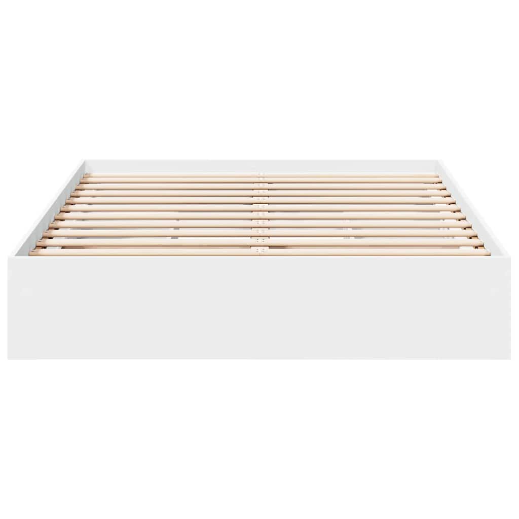 Bed Frame with Drawers without Mattress White 120x190 cm