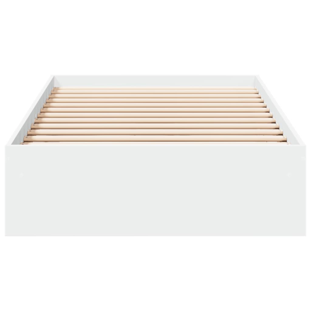 Bed Frame with Drawers without Mattress White 90x190 cm Single