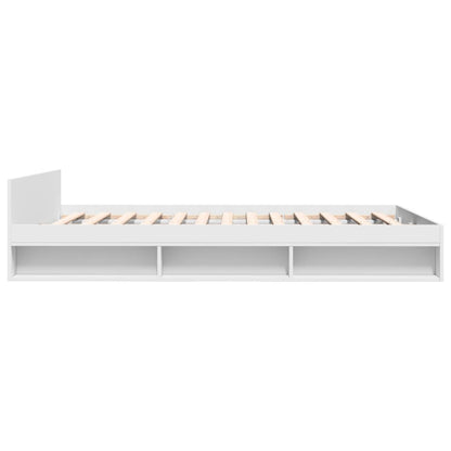 Bed Frame with Drawers without Mattress White 120x200 cm