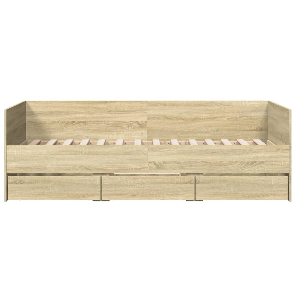 Daybed | Sonoma Oak | Engineered Wood | 100x200 cm