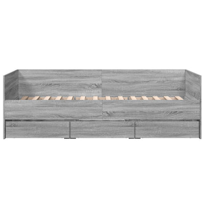 Daybed | Grey Sonoma | Engineered wood | Single to double