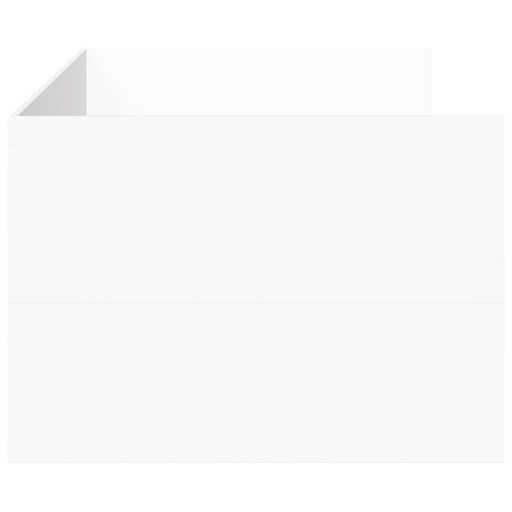 Daybed with Drawers without Mattress White 90x200 cm