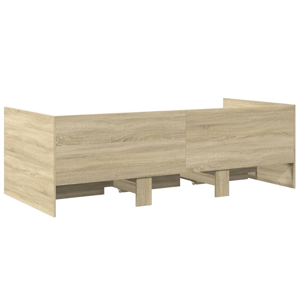 Daybed | Sonoma oak | Engineered wood | 90 x 200 cm